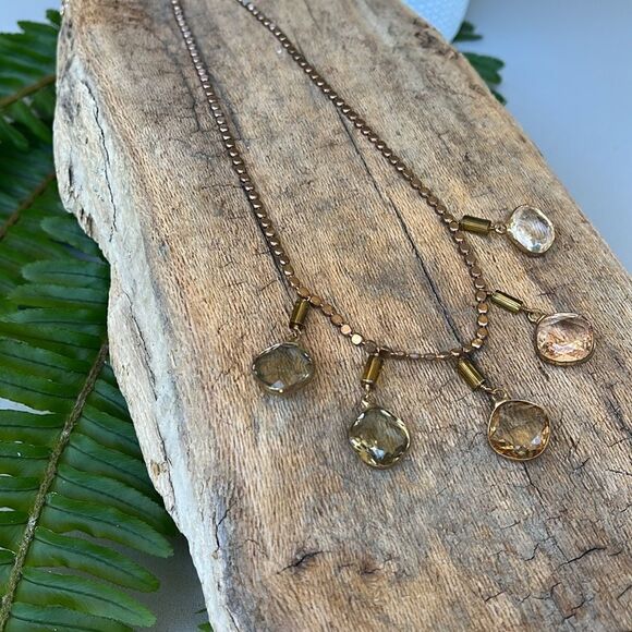 ANTHROPOLOGIE SEREFINA GLSS STONE NECKLACE - Picture 4 of 5